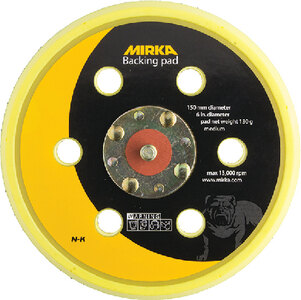 6" GRIP FACED SOFT VACUUM BACKUP PAD (MIRKA) 6"